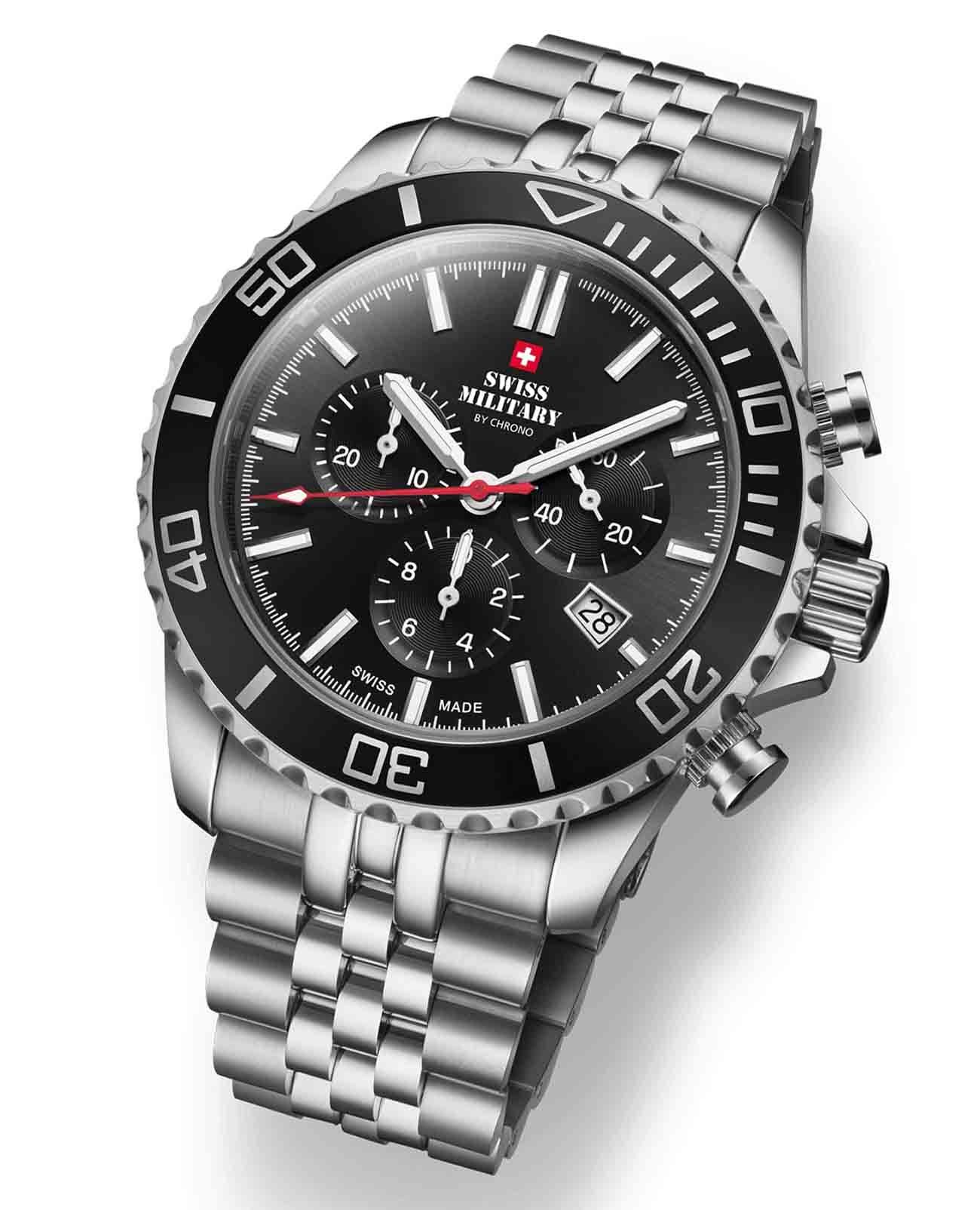 Swiss Military by Chrono Swiss Military by Chrono SM34103.01  - задняя крышка металл сталь корпуса, швейцария часы