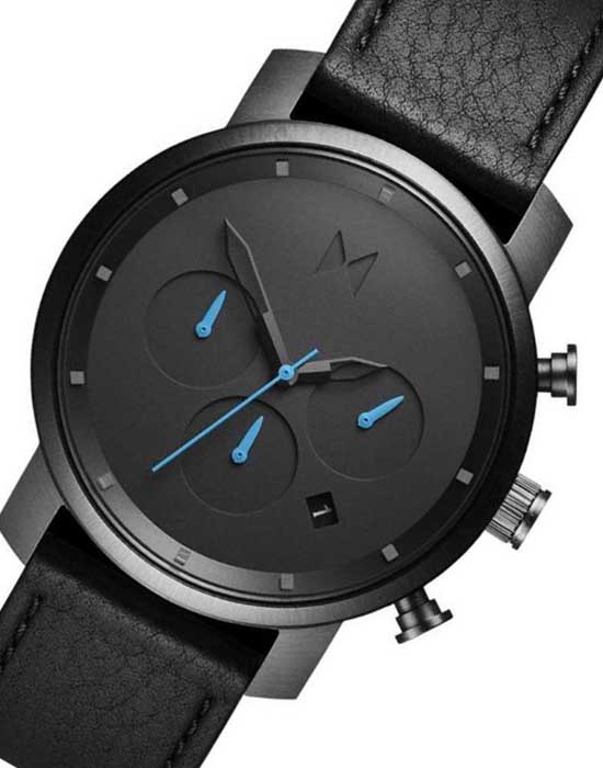 MVMT MVMT CHRONO D-MC02-GUBL,  сша мужские часы на браслете кожаный боковой вид