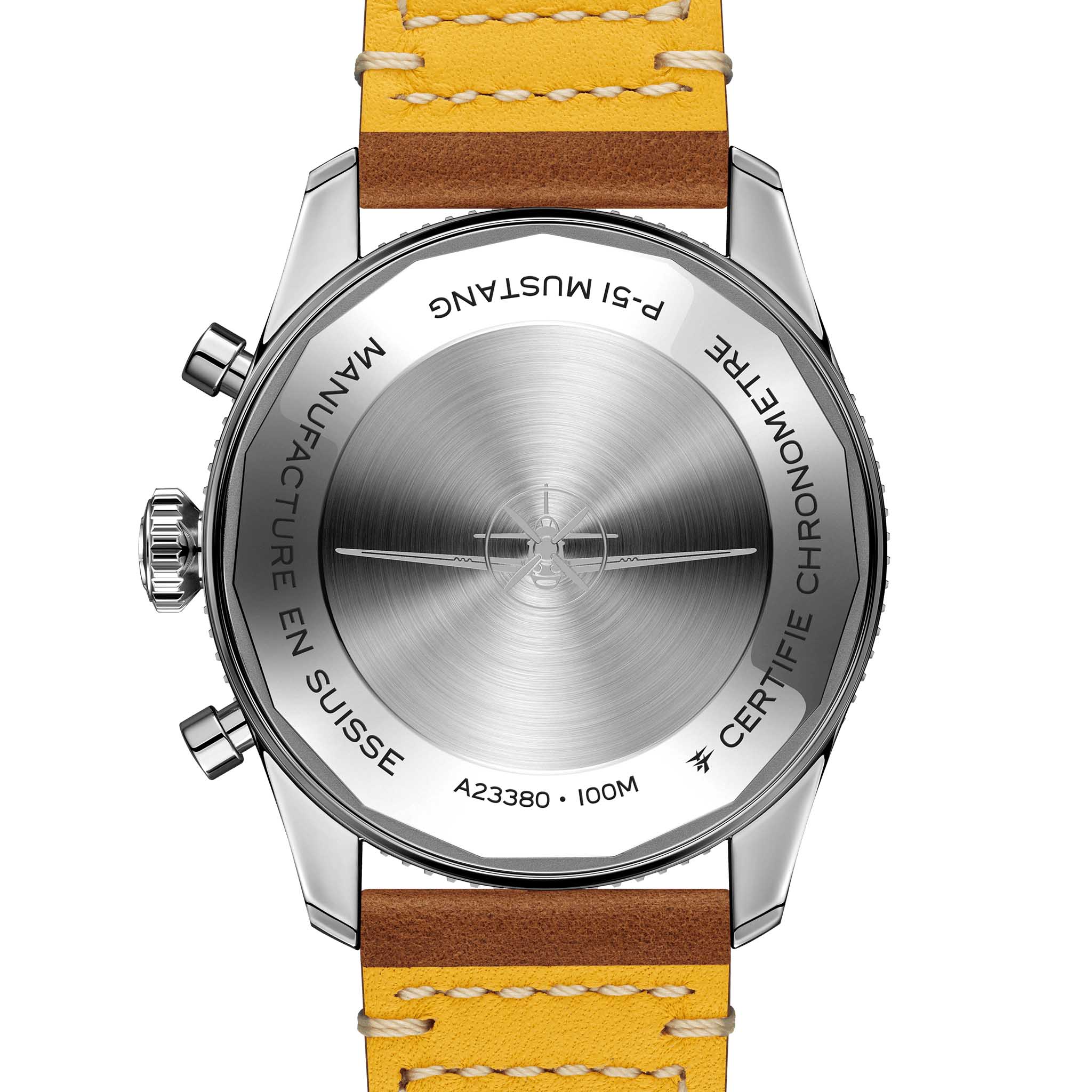 Оригинальные часы Breitling Breitling Classic Avi Chronograph 42 P-51 Mustang A233803A1B1X1 механические калибр механизма breitling 23 общий вид