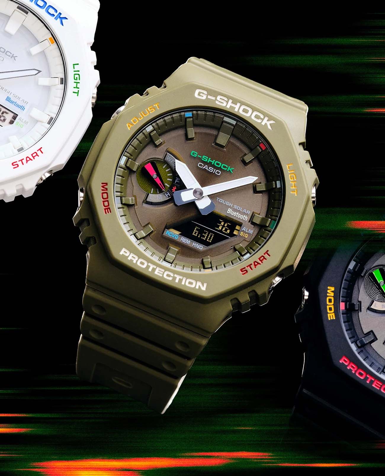 Casio Casio G-Shock GA-B2100FC-3ADR (GA-B2100FC-3A) GA - задняя крышка пластик карбон корпуса, япония часы