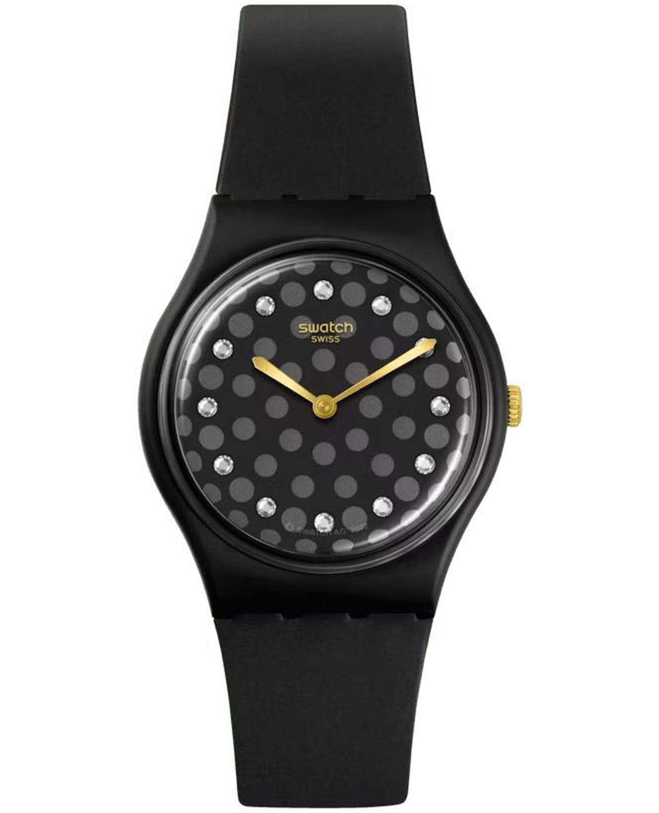 Swatch Swatch Gent Bioceramic Standard SO31B102  SO31B102 кварцевые мужские часы черный циферблат, браслет силикон — вид спереди