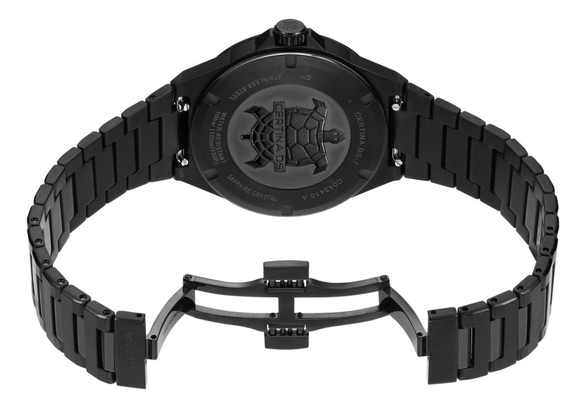 Certina Certina DS-7 Quartz C043.410.33.051.00  - задняя крышка металл сталь корпуса, швейцария часы