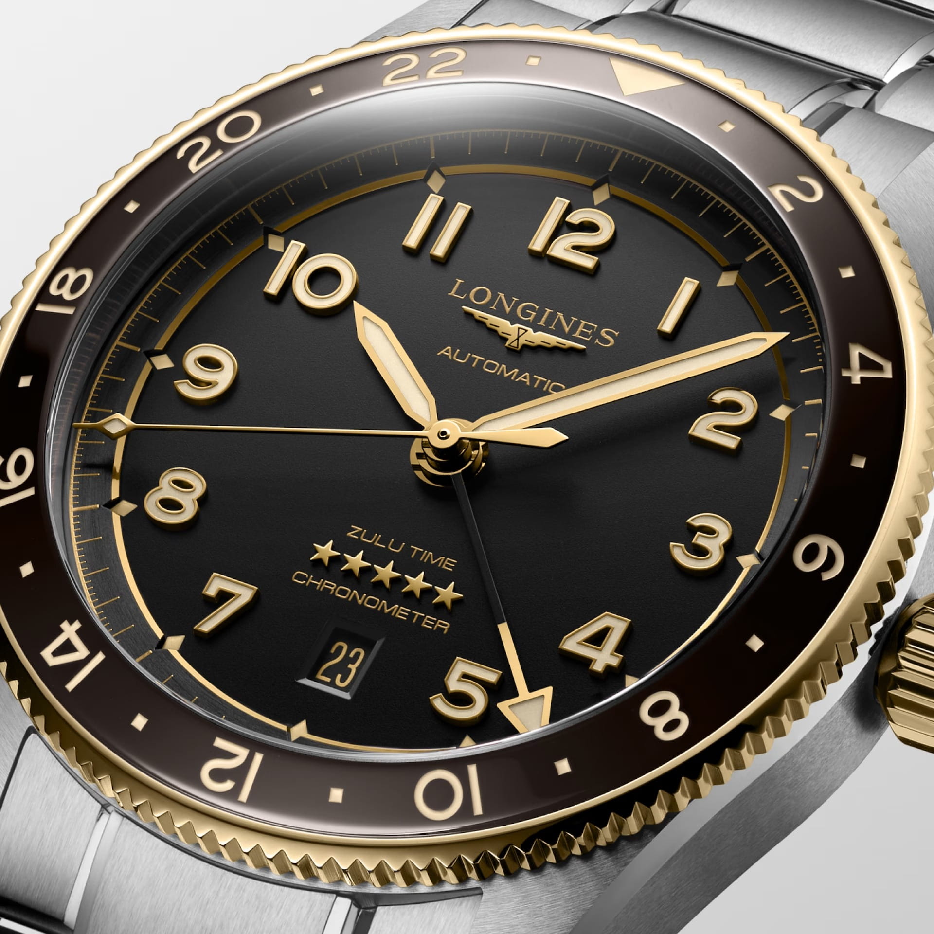 Longines Longines Spirit L3.812.5.53.6 , наручные мужские часы фото под углом