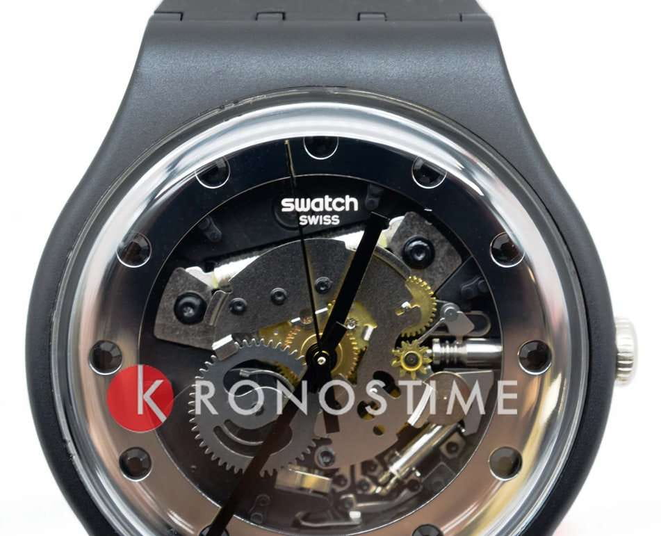 Swatch Swatch New Gent Biosourced SO29B109, gent швейцария женские часы на браслете силикон боковой вид