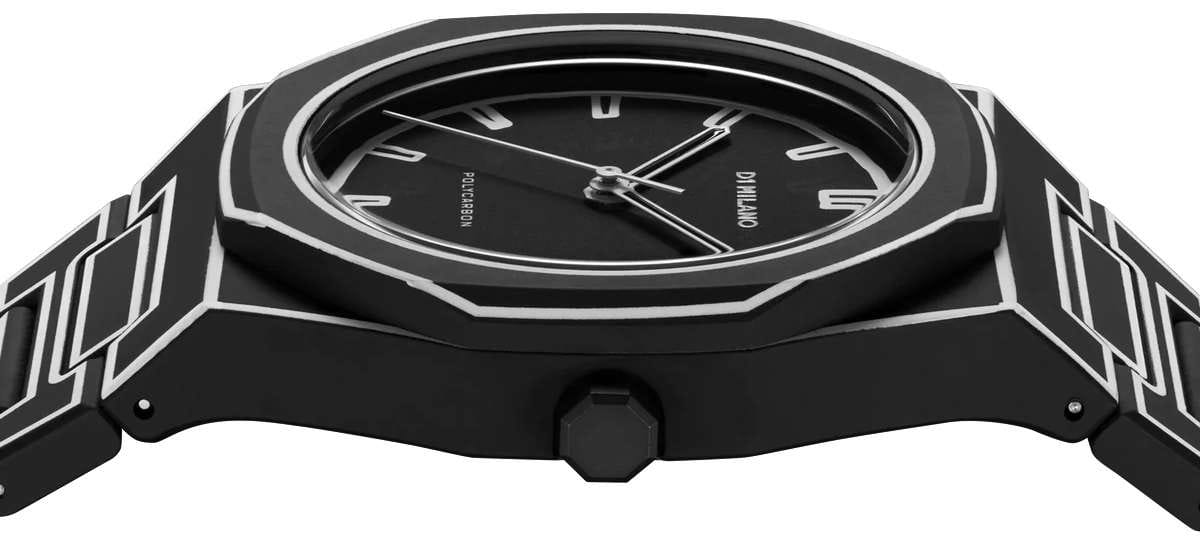 Оригинальные часы D1 Milano D1 Milano Polycarbon PCBJ33 кварцевые калибр механизма seiko общий вид