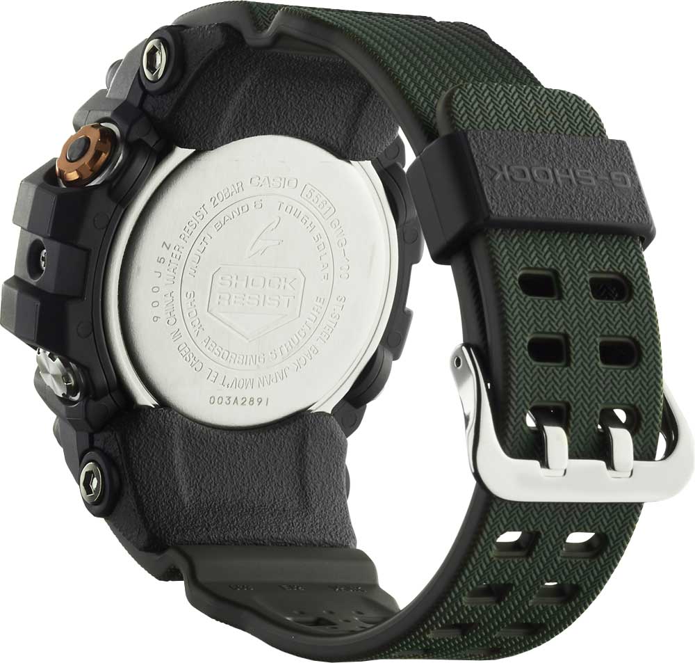 Casio Casio G-Shock GSG-100-1A3, g-shock япония мужские часы на браслете пластик боковой вид