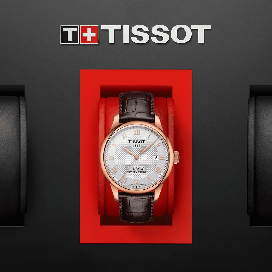 Tissot Tissot Le Locle Powermatic 80 T006.407.36.033.00, t-classic швейцария мужские часы на браслете кожаный боковой вид