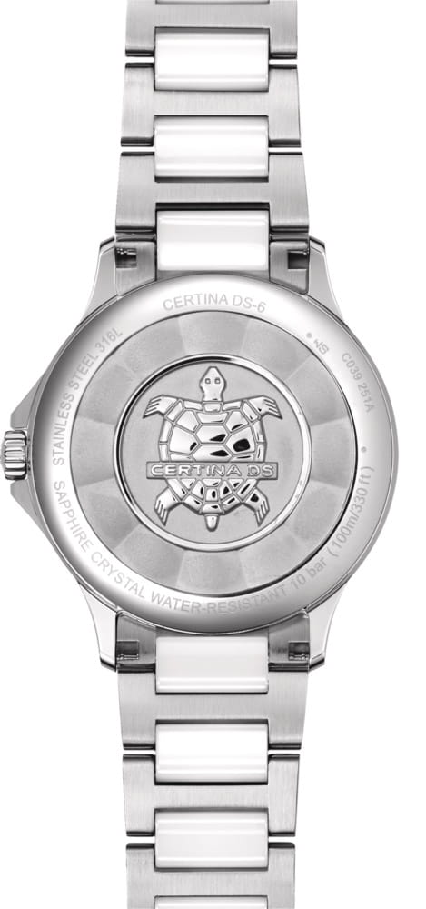 Certina Certina DS-6 Lady C039.251.11.017.00  - задняя крышка сталь металл корпуса, швейцария часы