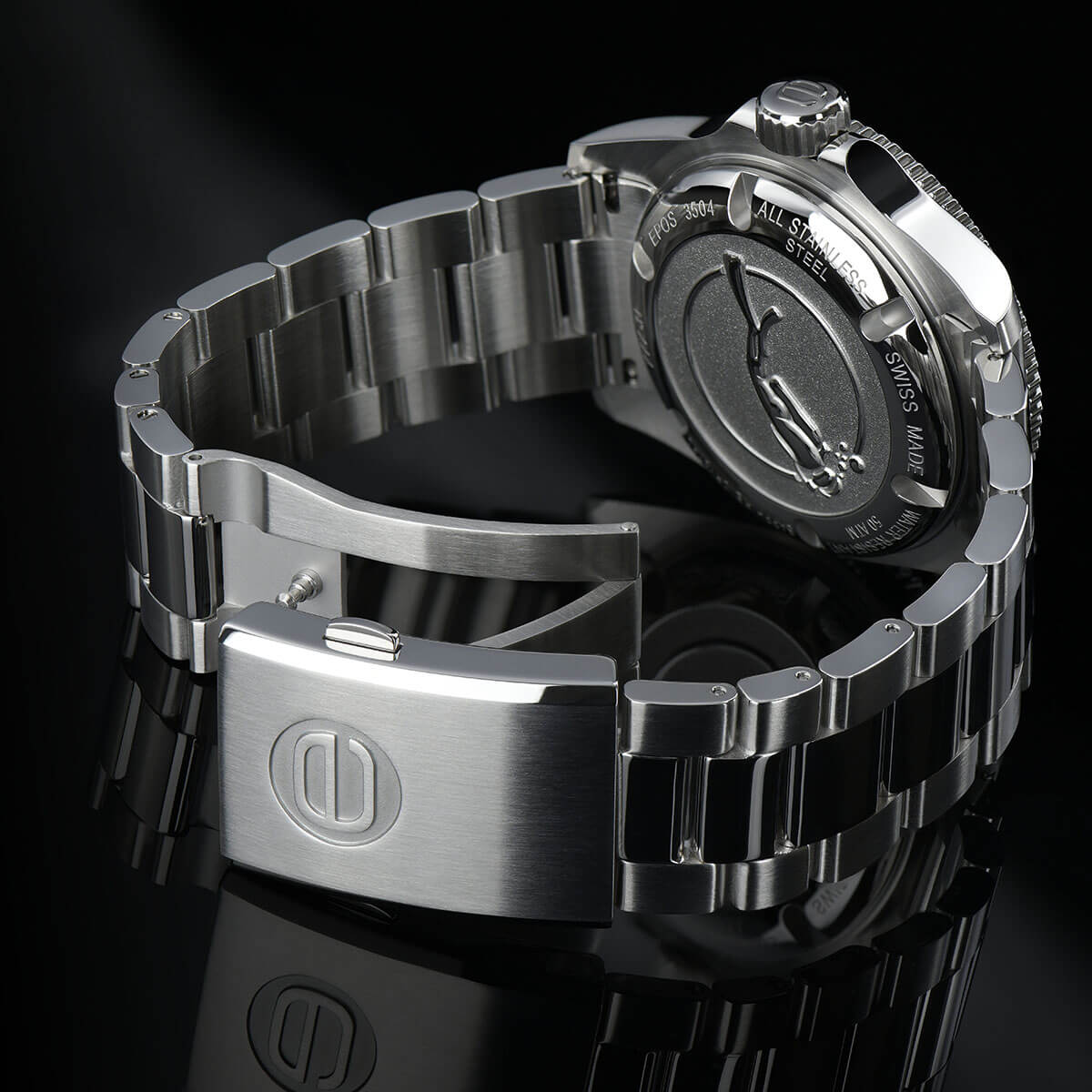 Оригинальные часы Epos Epos Diver 3504.131.20.15.30 механические калибр механизма sw-200 общий вид