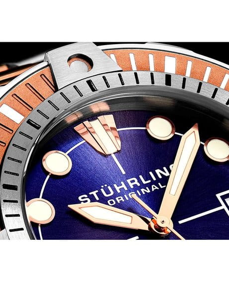 Stuhrling 1005.04 мужские часы застежка крупным планом