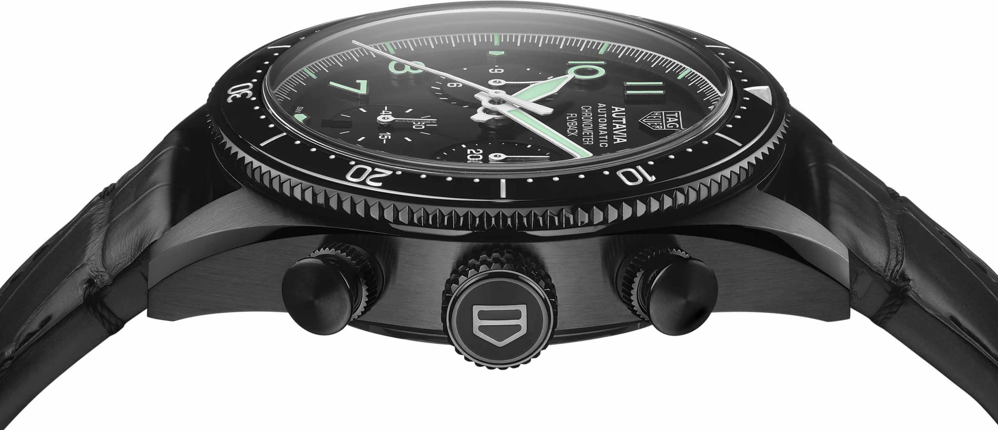 TAG Heuer TAG Heuer Autavia CBE511C.FC8280 механические мужские часы часы крупный план черный циферблата