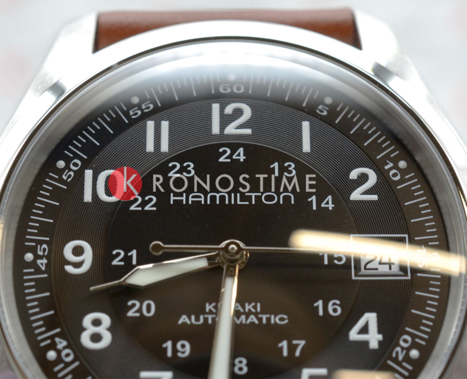 Hamilton Hamilton Khaki Field Auto H70455533, khaki field швейцария мужские часы на браслете кожаный боковой вид