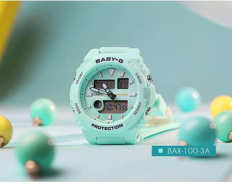 Casio Casio Baby-G G-Lide BAX-100-3A япония наручные женские часы заводная головка с логотипом Casio