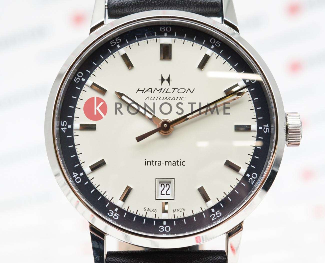 Hamilton Hamilton American Classic Intra-Matic Auto H38425720, american classic швейцария мужские часы на браслете кожаный боковой вид