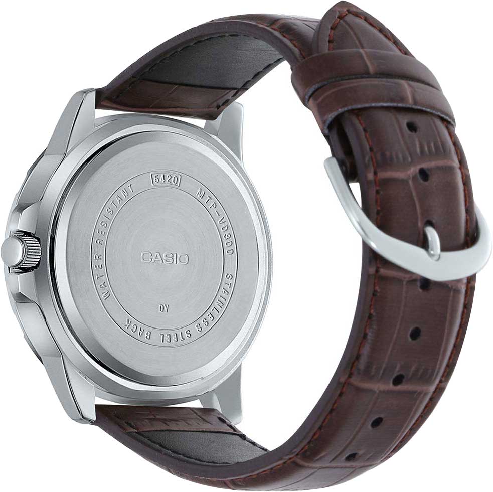 Casio Casio Collection MTP-VD300L-1EUDF (MTP-VD300L-1E), collection япония мужские часы на браслете кожаный боковой вид