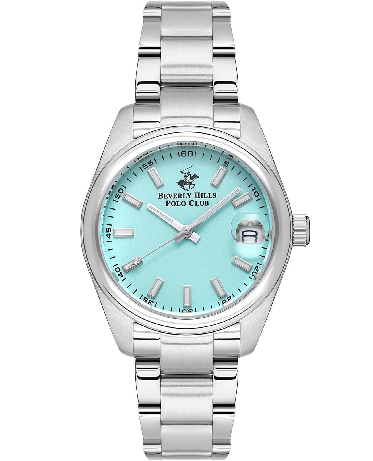 Beverly Hills Polo Club Beverly Hills Polo Club BP3597X.300  BP3597X.300 кварцевые женские часы бирюзовый циферблат, браслет нержавеющая сталь — вид спереди