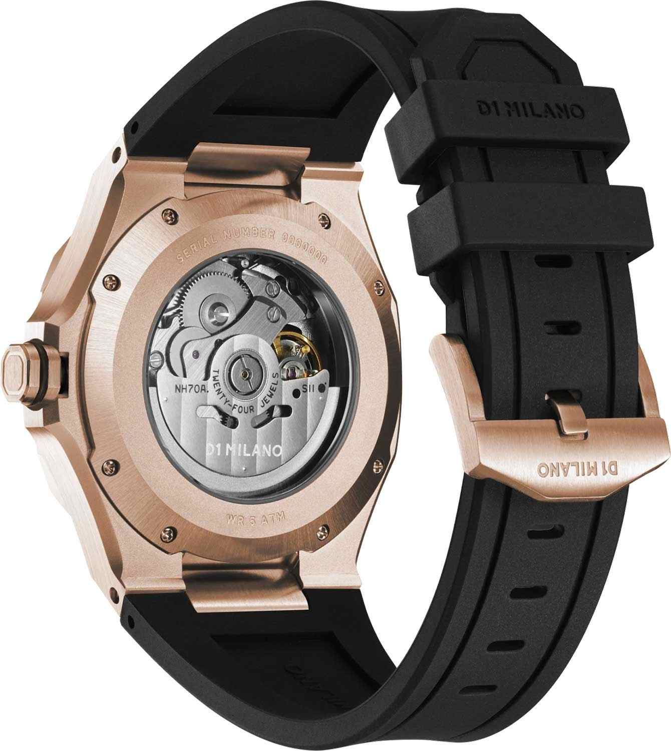 Оригинальные часы D1 Milano D1 Milano Skeleton SKRJ12 механические калибр механизма seiko общий вид