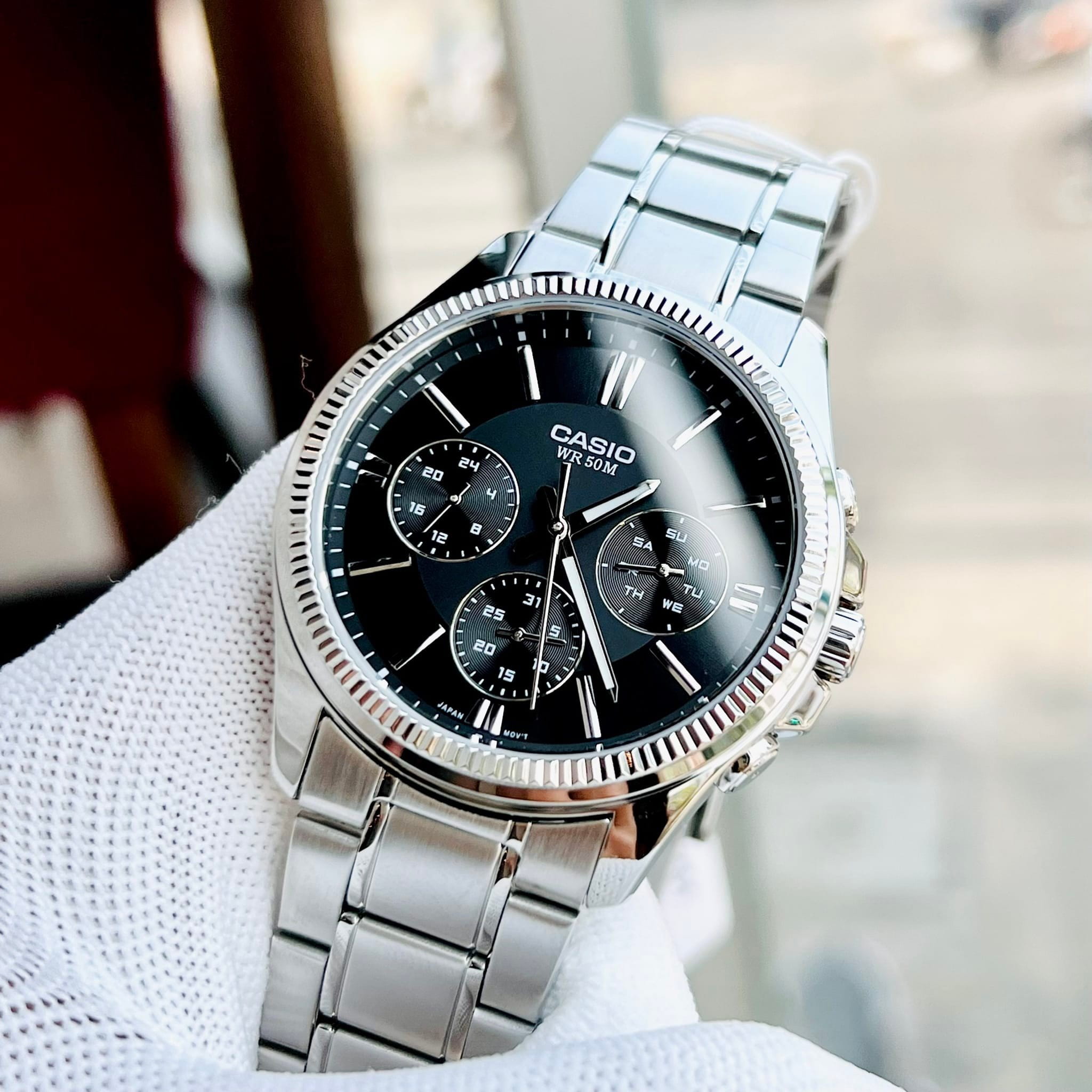 Casio Casio Collection MTP-1375D-1A (MTP-1375D-1A) япония наручные мужские часы заводная головка с логотипом Casio