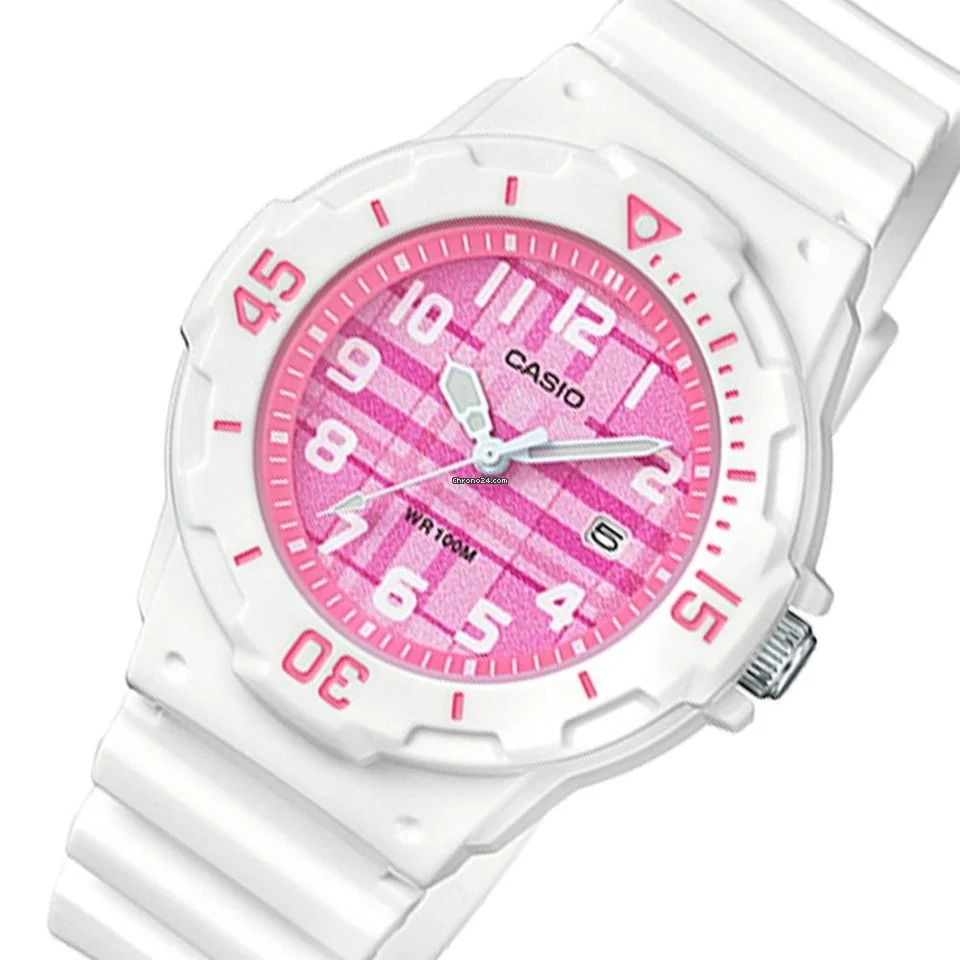 Casio Casio Collection LRW-200H-4CVDF (LRW-200H-4C), collection япония женские часы на браслете пластик боковой вид