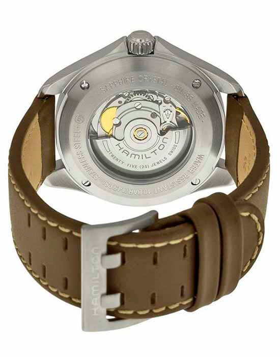 Оригинальные часы Hamilton Hamilton Khaki Aviation Pilot Day Date Auto H64615555 механические калибр механизма h-40 общий вид