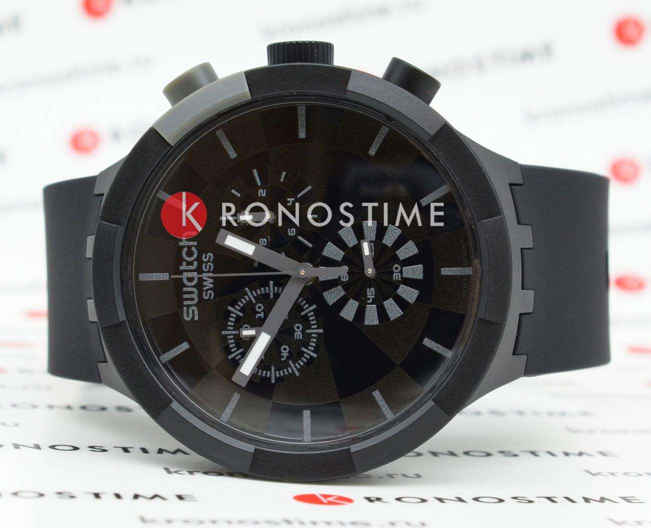 Swatch Swatch Big Bold Chrono Pay! SB02B103-5300 , наручные мужские часы фото под углом