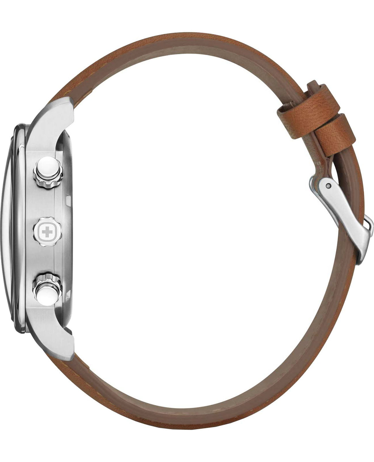 Wenger Urban classic 01.1743.121,  швейцария мужские часы на браслете кожаный боковой вид