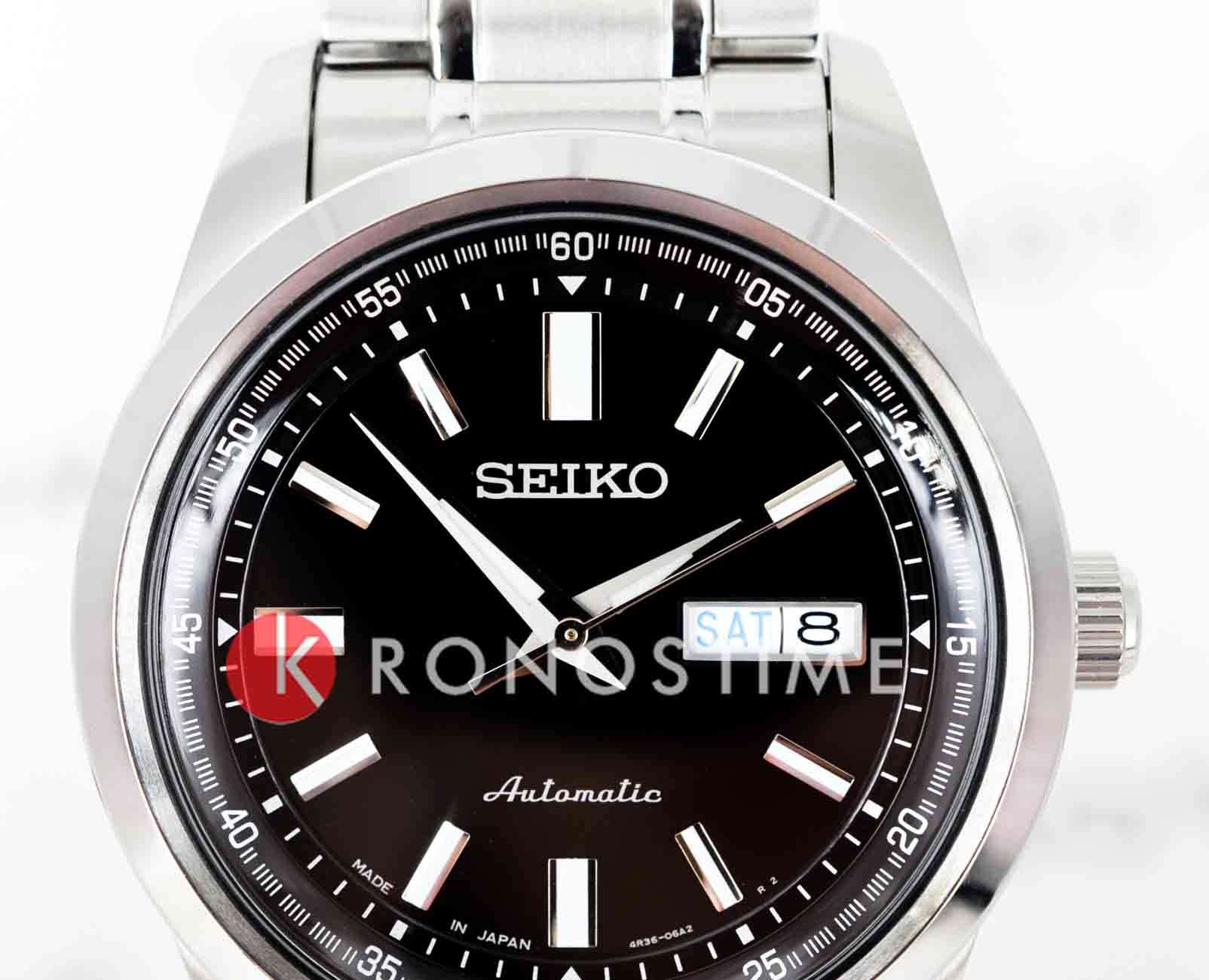 Seiko Seiko 5 Regular SARV003, 5 regular япония мужские часы на браслете нержавеющая сталь боковой вид