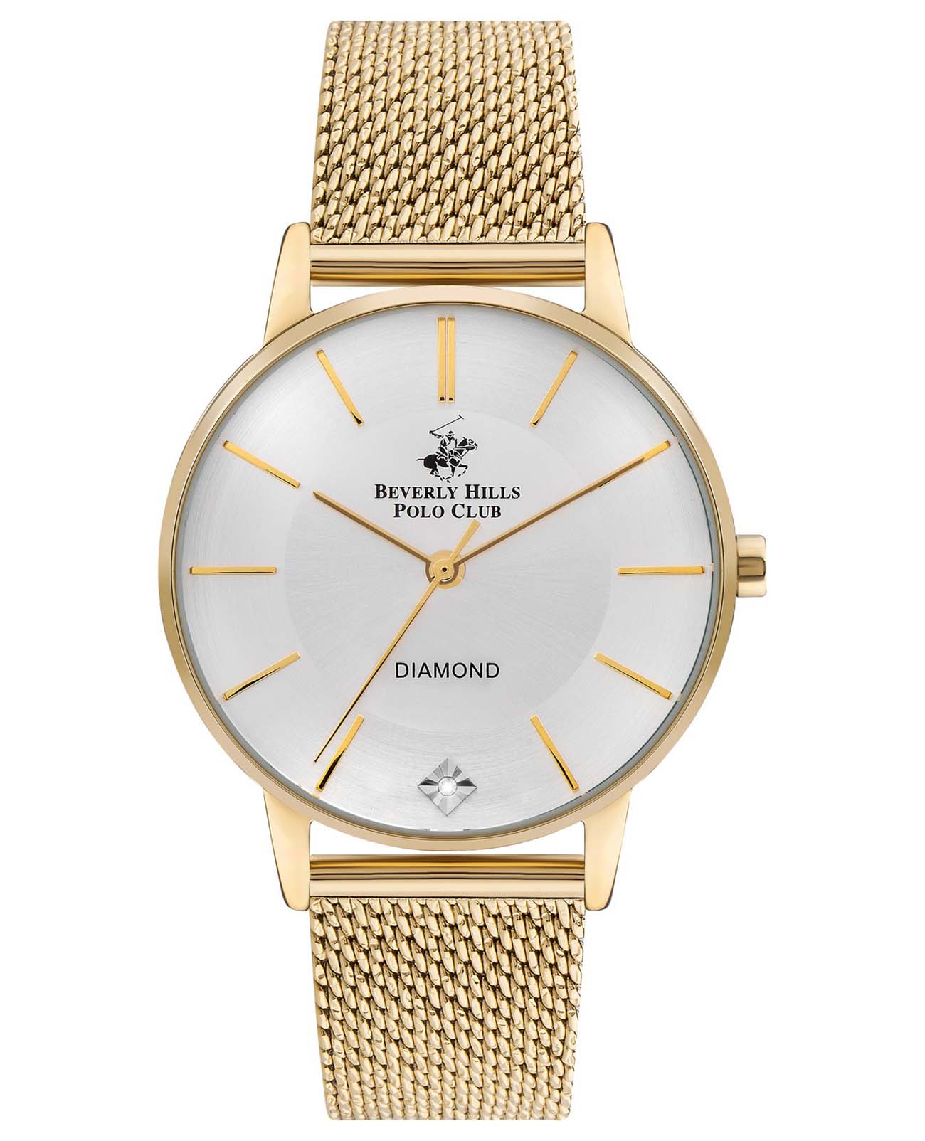 Beverly Hills Polo Club Beverly Hills Polo Club BP3394C.130  BP3394C.130 кварцевые женские часы серебристый циферблат, браслет нержавеющая сталь с ip-покрытием — вид спереди