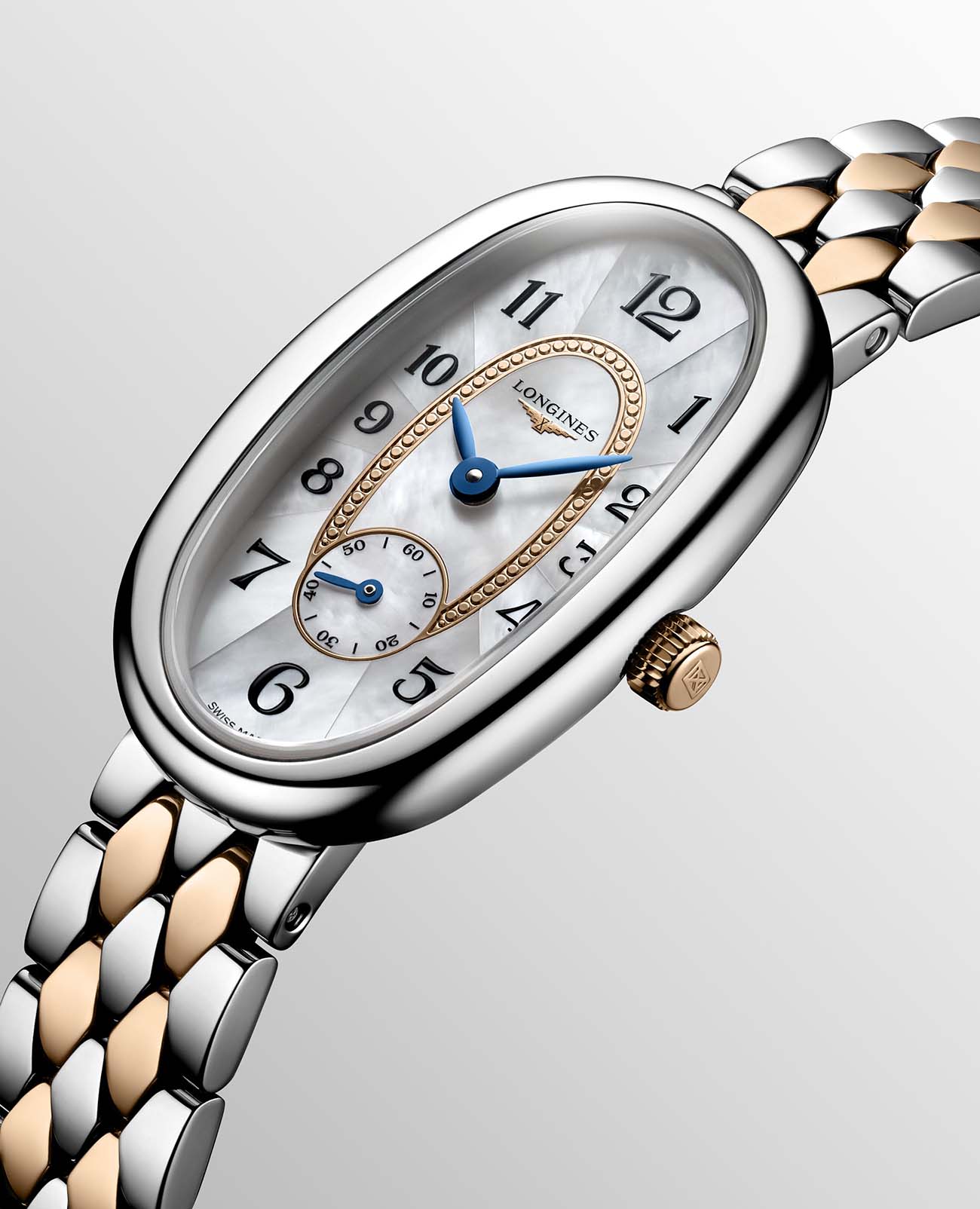 Оригинальные часы Longines Longines Symphonette L2.306.5.83.7 кварцевые калибр механизма l176 общий вид