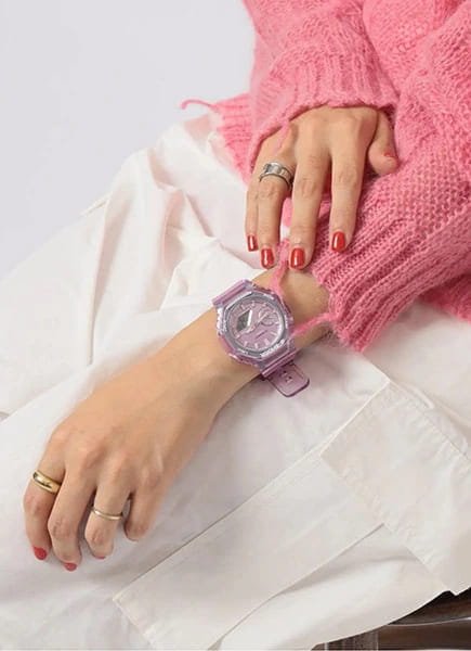 Casio Casio G-Shock GMA-S2100SK-4A , наручные женские часы фото под углом