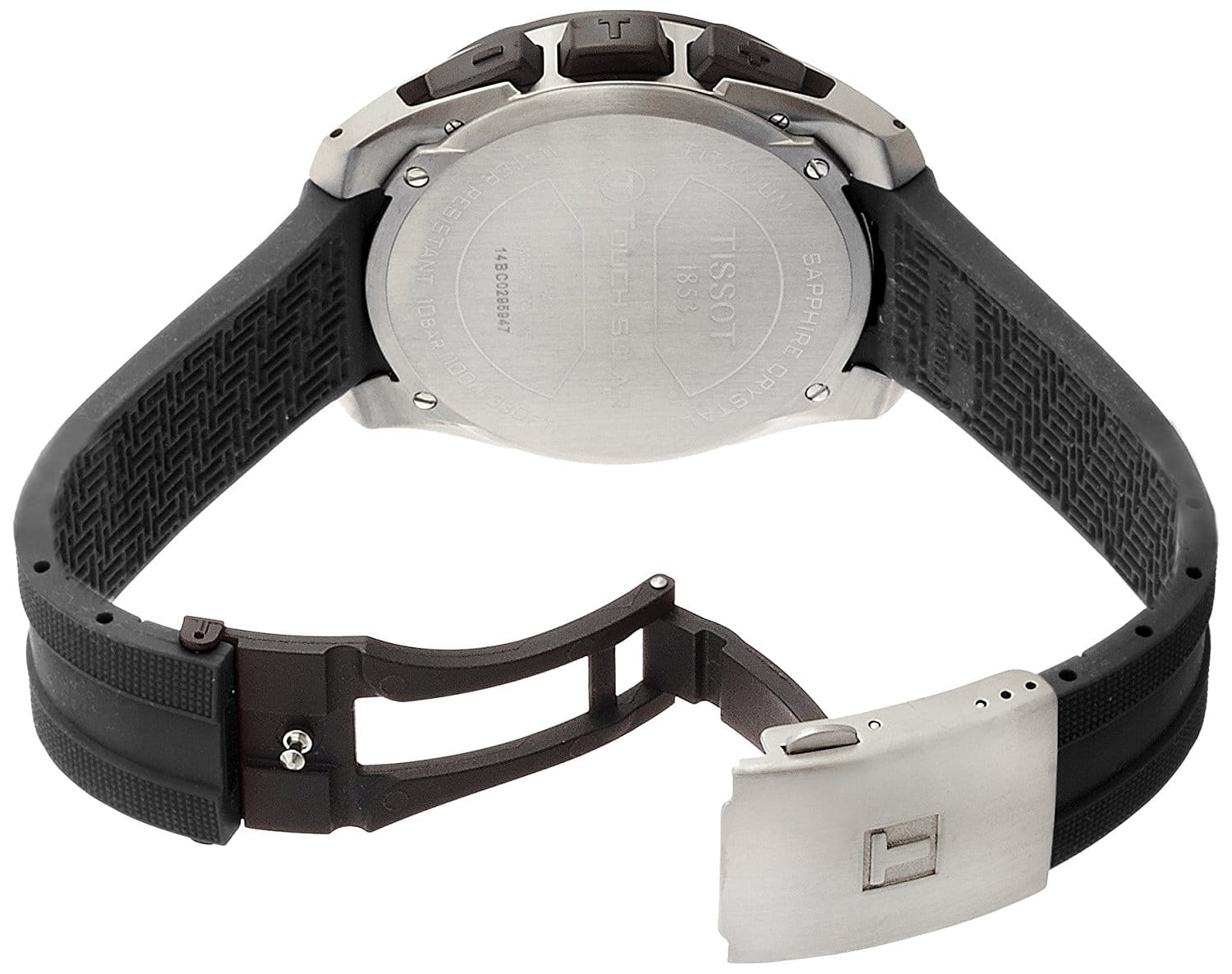 Tissot Tissot T-Touch Expert Solar T091.420.47.051.00, t-sport швейцария мужские часы на браслете 18-каратное желтое золото боковой вид