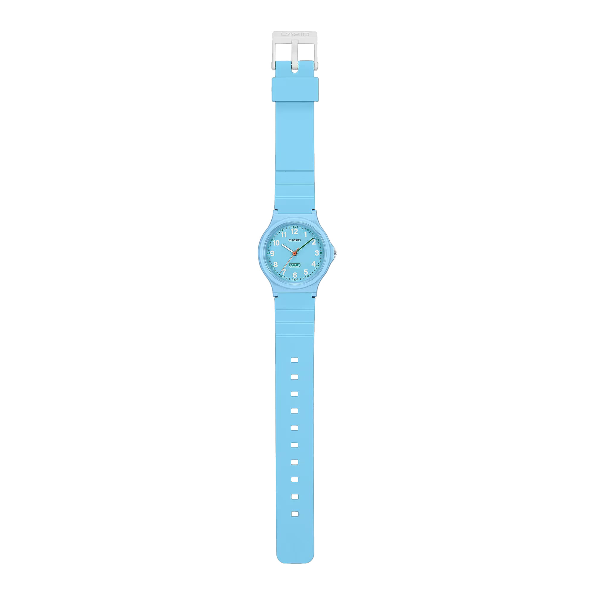 Casio Casio LQ-24B-2B, illuminator япония женские часы на браслете пластик боковой вид
