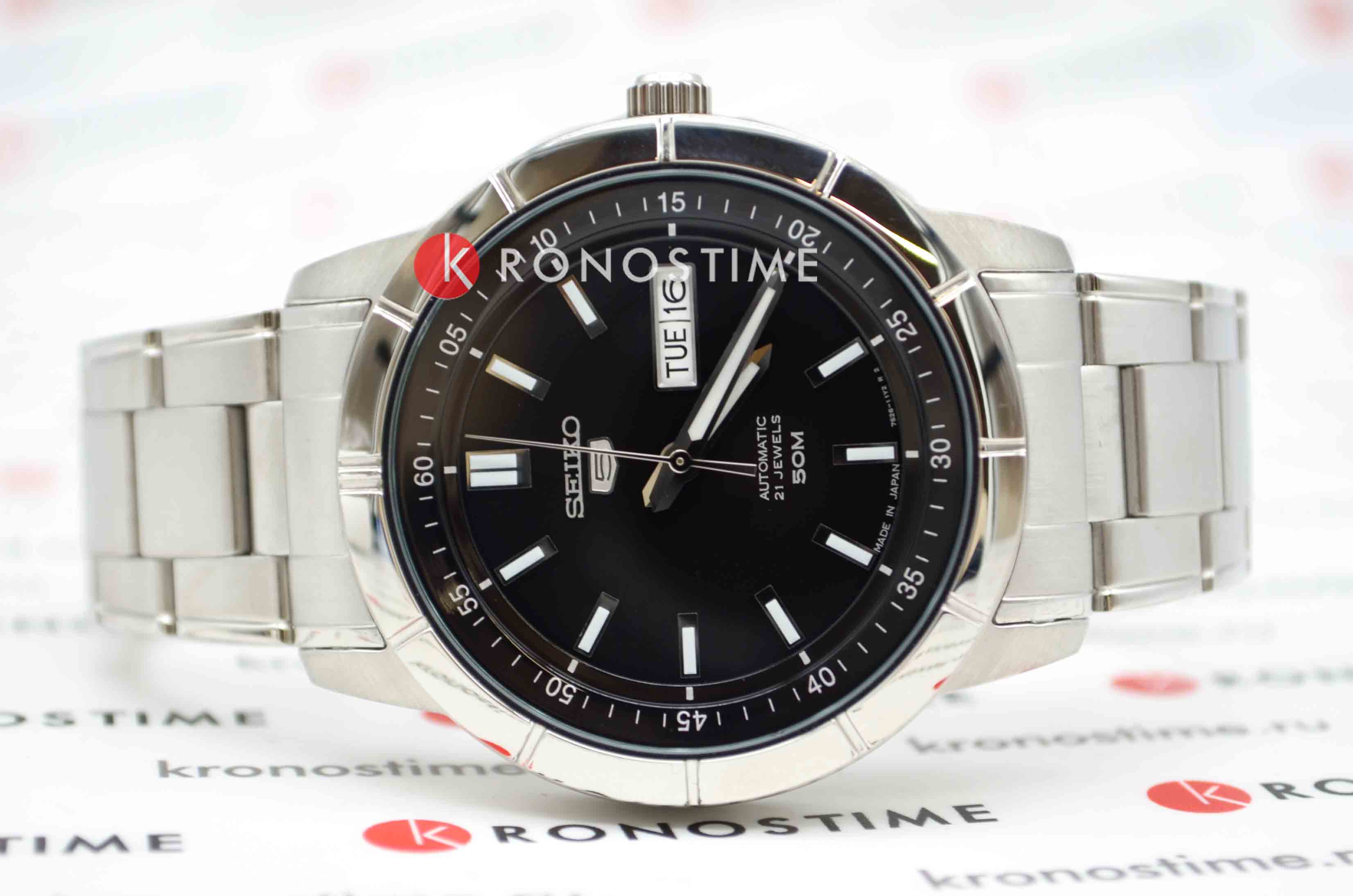 Оригинальные часы Seiko Seiko 5 Regular SNKN55J1 механические калибр механизма 7s26 общий вид