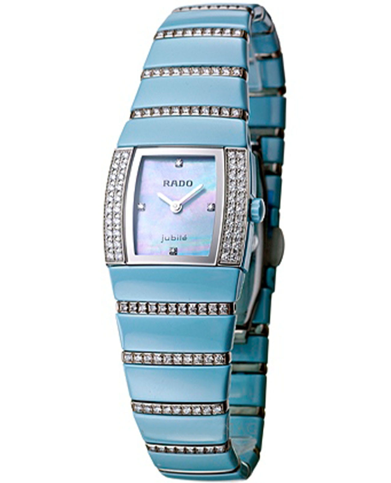 Rado Rado Sintra R13667919  R13667919 кварцевые мужские часы перламутровый циферблат, браслет керамика — вид спереди