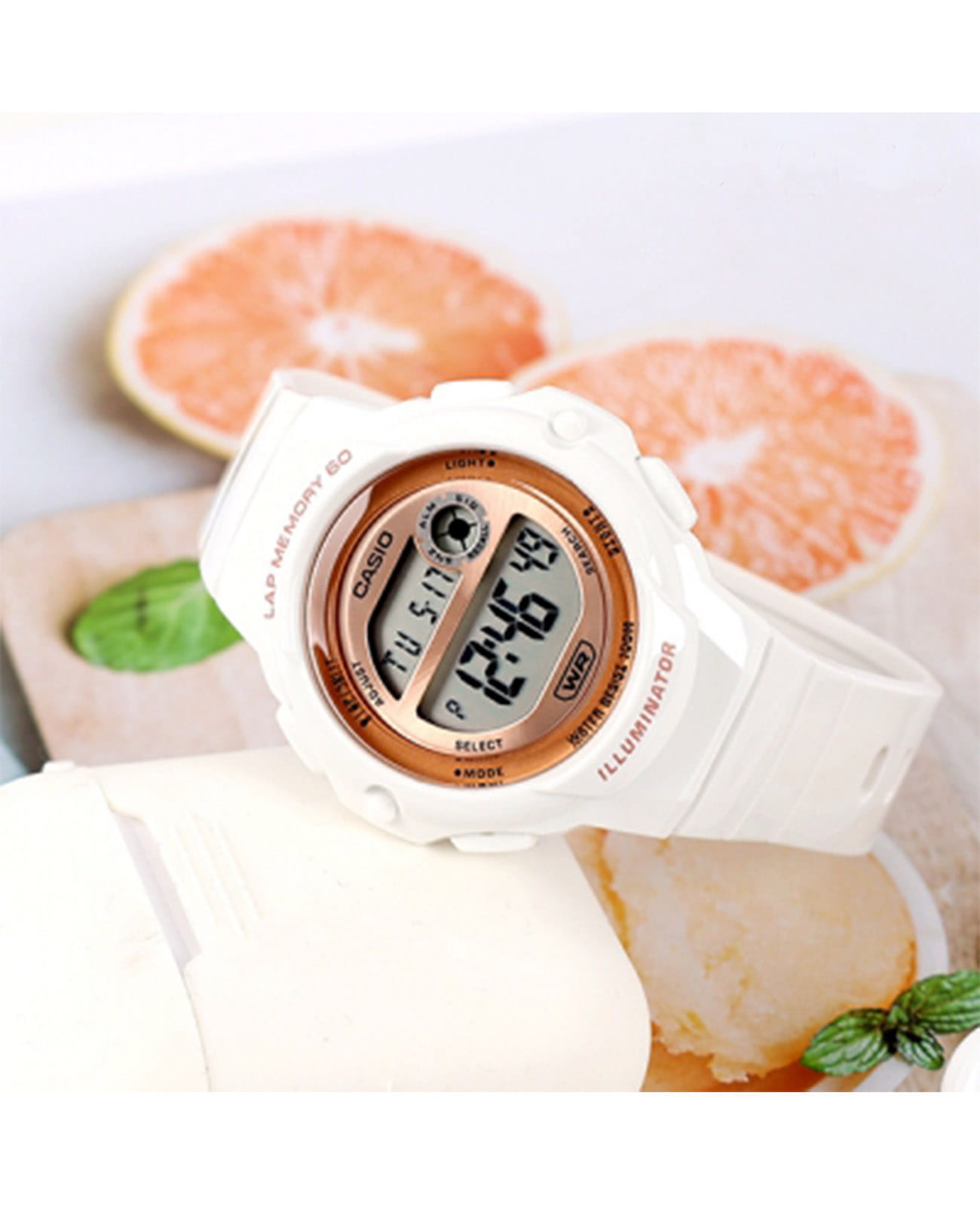 Casio Casio Collection LWS-1200H-7A2VDF (LWS-1200H-7A2) женские часы золотой циферблат на запястье