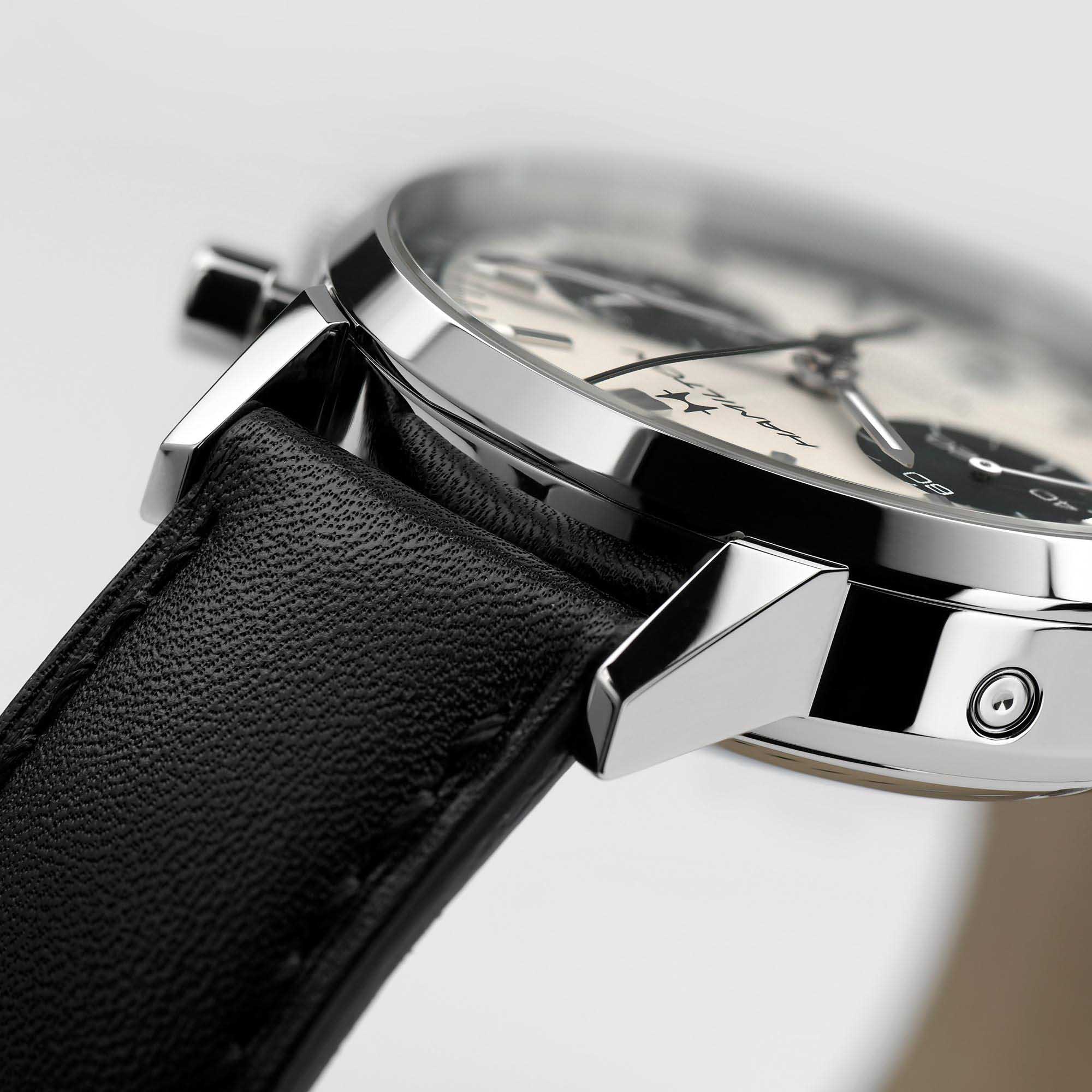 Hamilton Hamilton American Classic Intra-Matic Auto Chrono H38416711  - задняя крышка сталь корпуса, швейцария часы