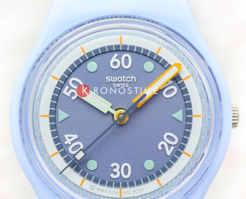Оригинальные часы Swatch Swatch Gent Bioceramic Standard SO31L100 кварцевые калибр механизма  общий вид