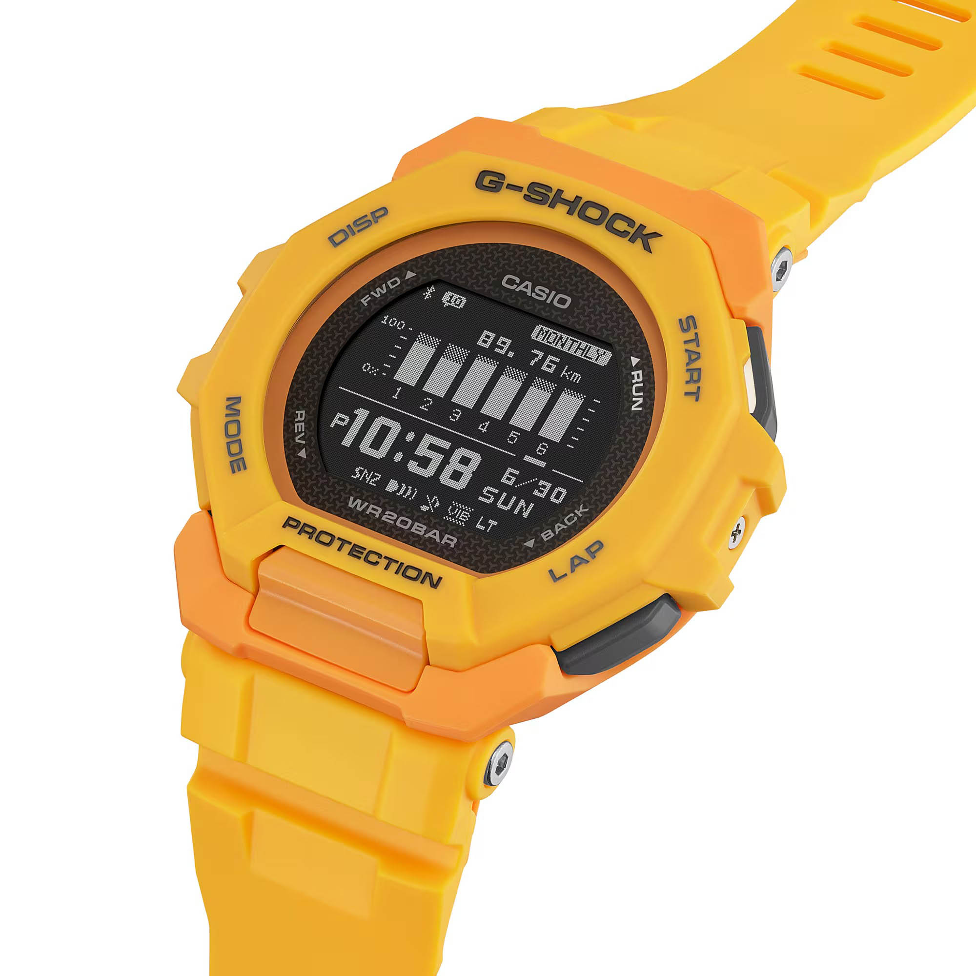 Casio Casio G-Shock GBD-300-9DR (GBD-300-9), g-shock япония мужские часы на браслете пластик боковой вид
