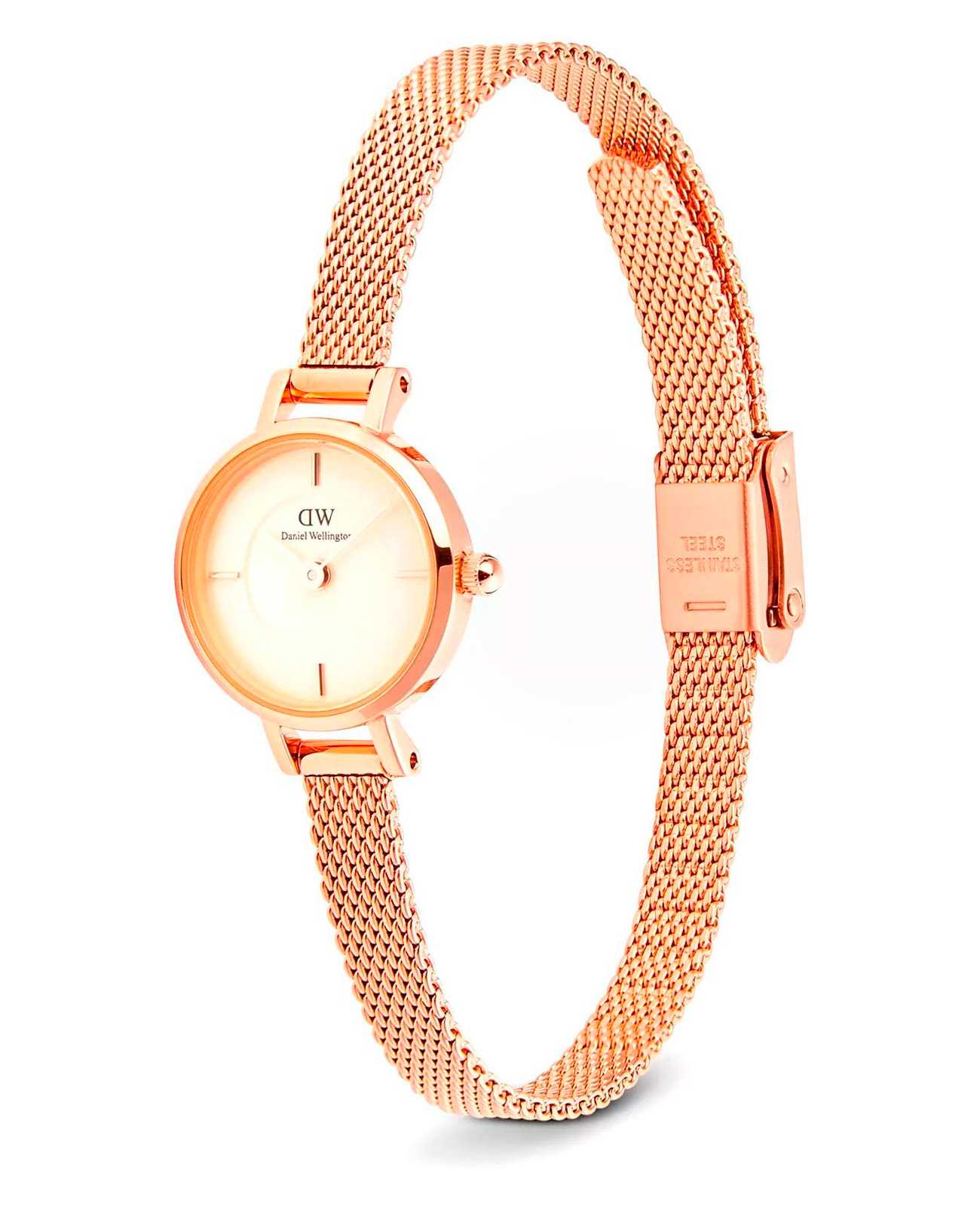 Daniel Wellington Daniel Wellington Petite Mini Champagne Melrose DW00100741 женские часы шампань циферблат на запястье