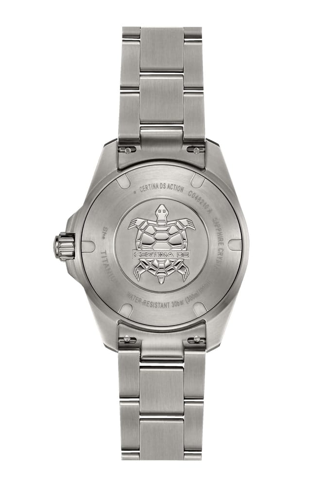 Certina Certina DS Action Lady C048.210.44.131.00  — детали корпуса и титановый