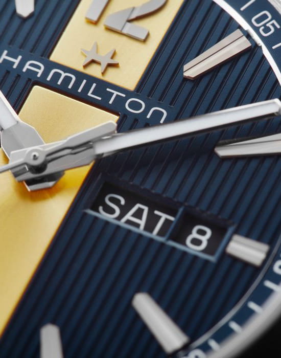 Hamilton Hamilton Broadway Day Date Quartz H43311541  - задняя крышка сталь корпуса, швейцария часы