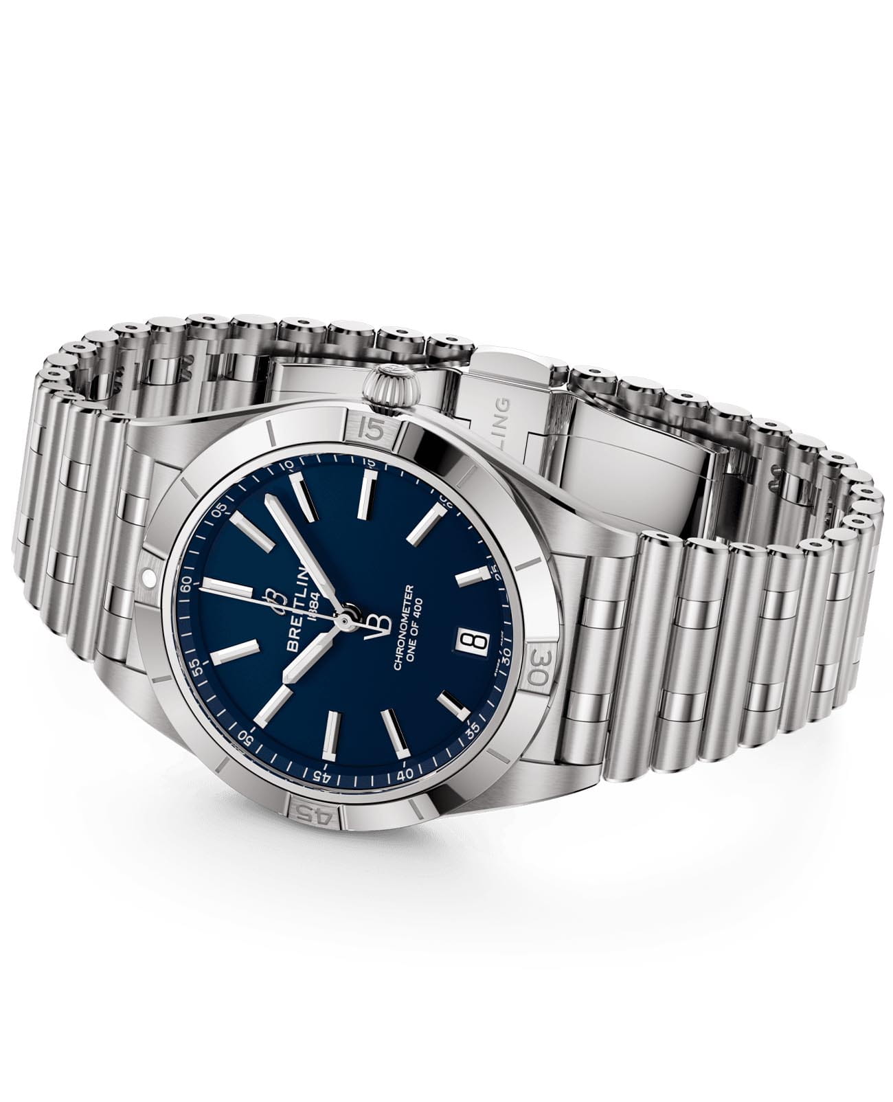 Breitling Breitling Chronomat Automatic 36 Victoria Beckham A103801A1C1A1, chronomat швейцария женские часы на браслете нержавеющая сталь боковой вид