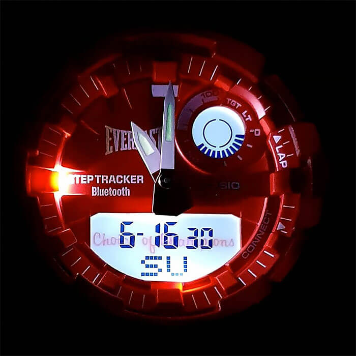 Casio Casio G-Shock GBA-800EL-4A G-SQUAD — детали корпуса и пластик