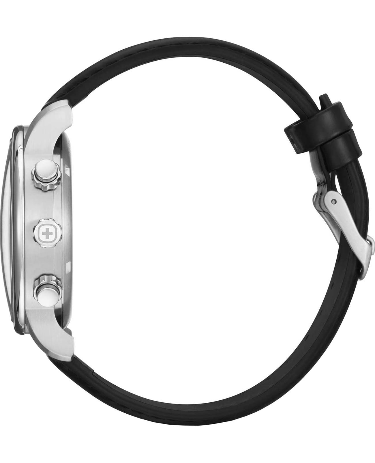 Wenger Urban classic 01.1743.123,  швейцария мужские часы на браслете кожаный боковой вид