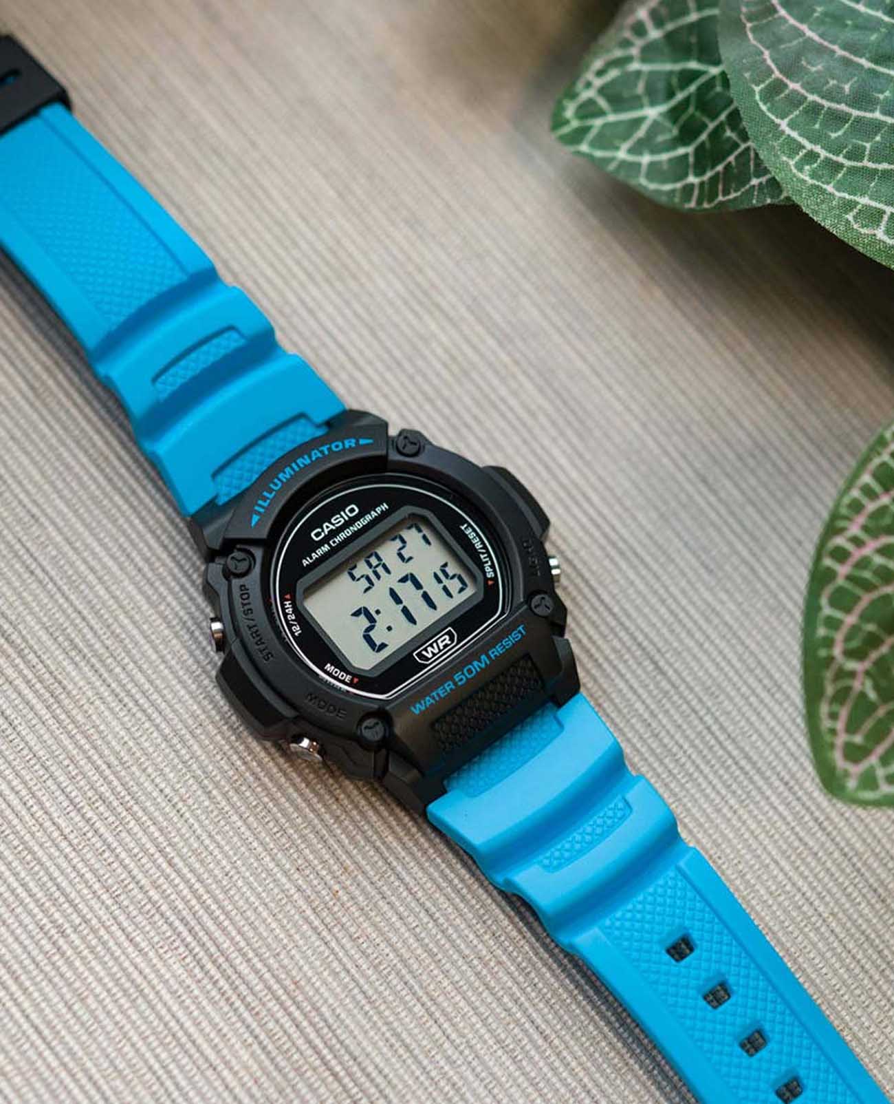 Casio Casio Collection W-219H-2A2VEF мужские часы серый циферблат на запястье