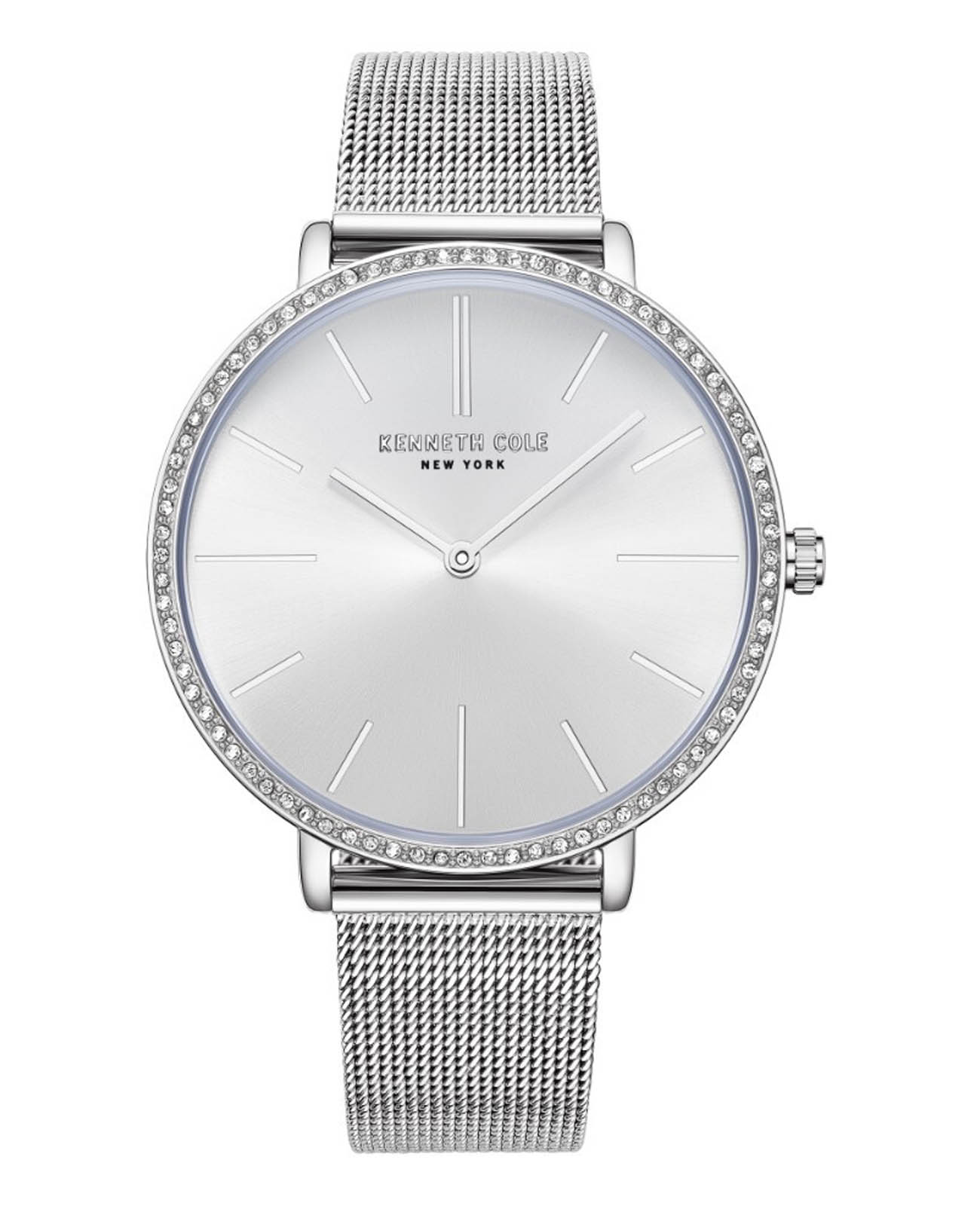 Kenneth Cole Kenneth Cole Modern Classic KCWLA0027501  KCWLA0027501 кварцевые женские часы серебристый циферблат, браслет нержавеющая сталь — вид спереди
