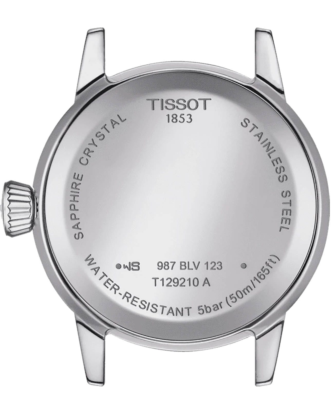 Оригинальные часы Tissot Tissot Classic Dream Lady T129.210.11.053.00 кварцевые калибр механизма eta f04.115 общий вид