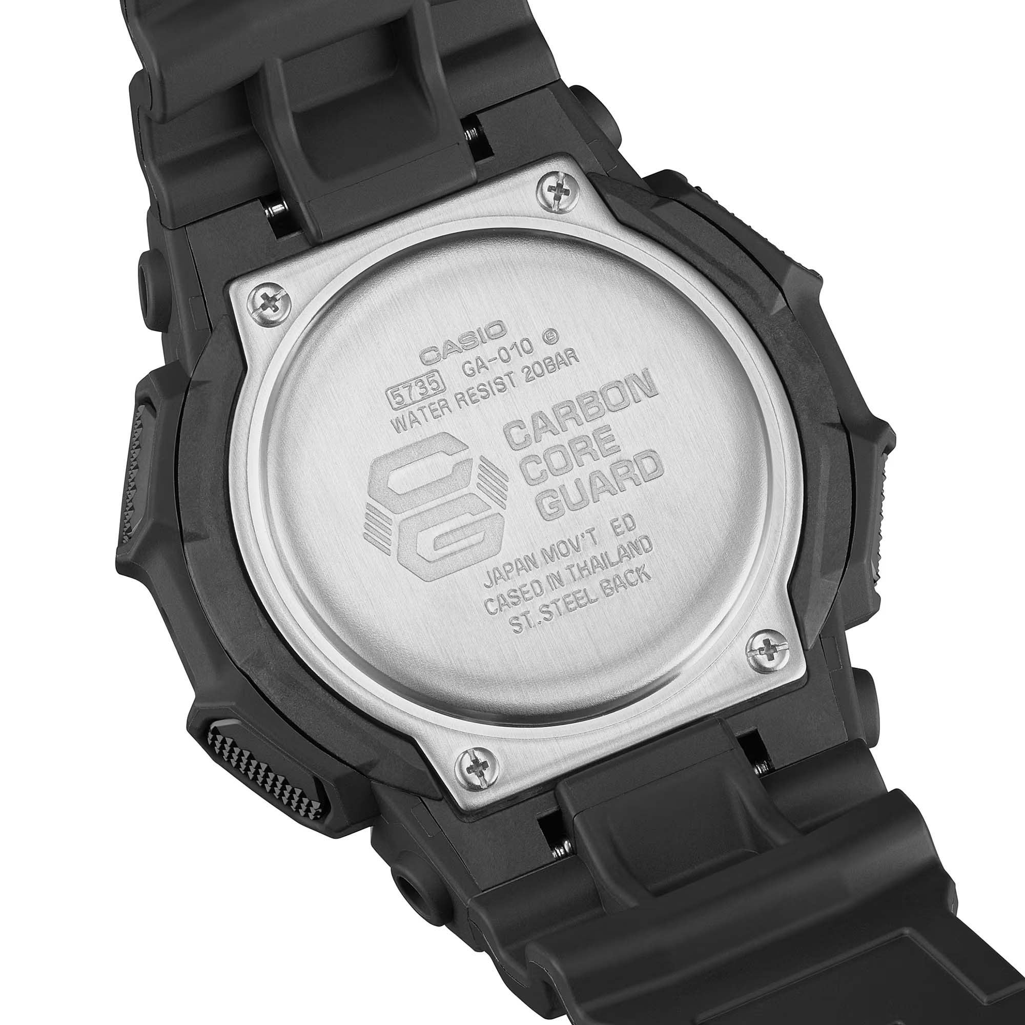 Casio Casio GA-010-1A, g-shock япония мужские часы на браслете пластик боковой вид