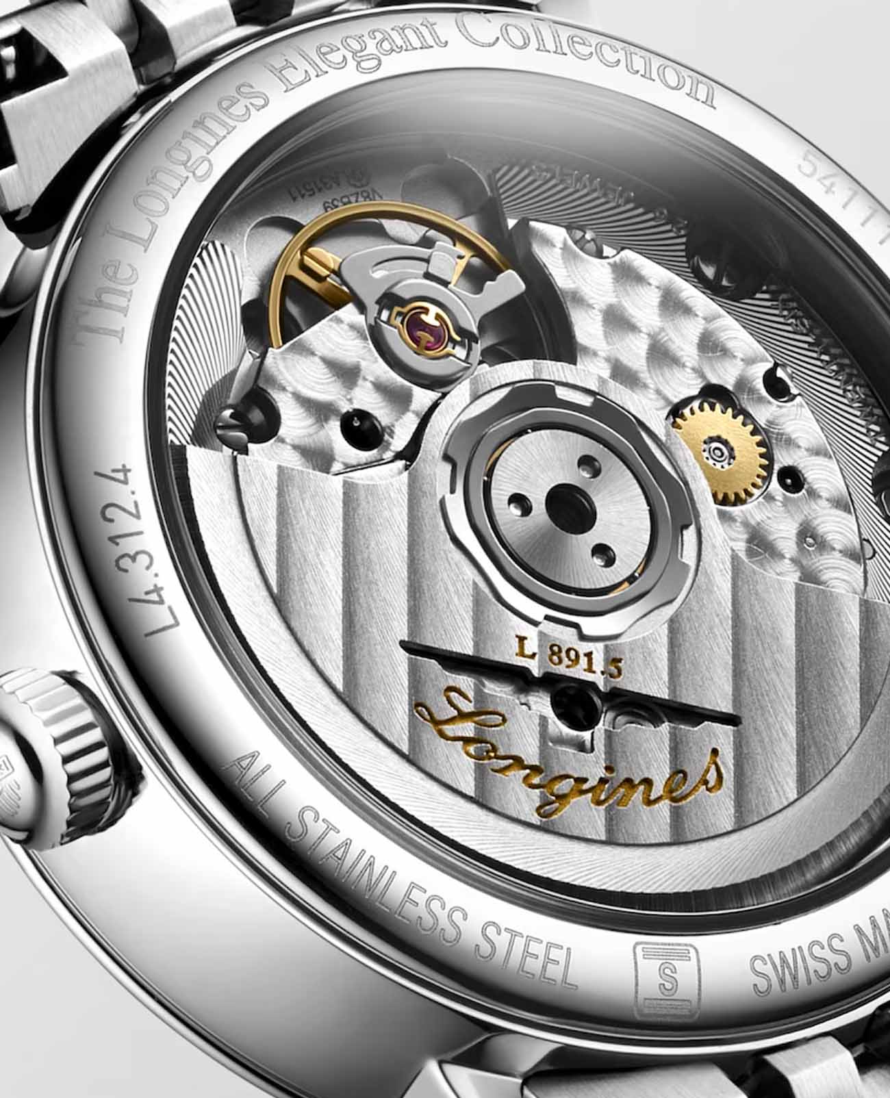 Longines Longines Elegant Collection L4.312.4.87.6 , наручные женские часы фото под углом