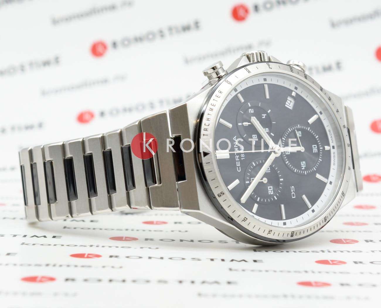 Оригинальные часы Certina Certina DS Sport 7 Chronograph - C043.417.22.051.00 кварцевые калибр механизма powermatic 80.611 общий вид